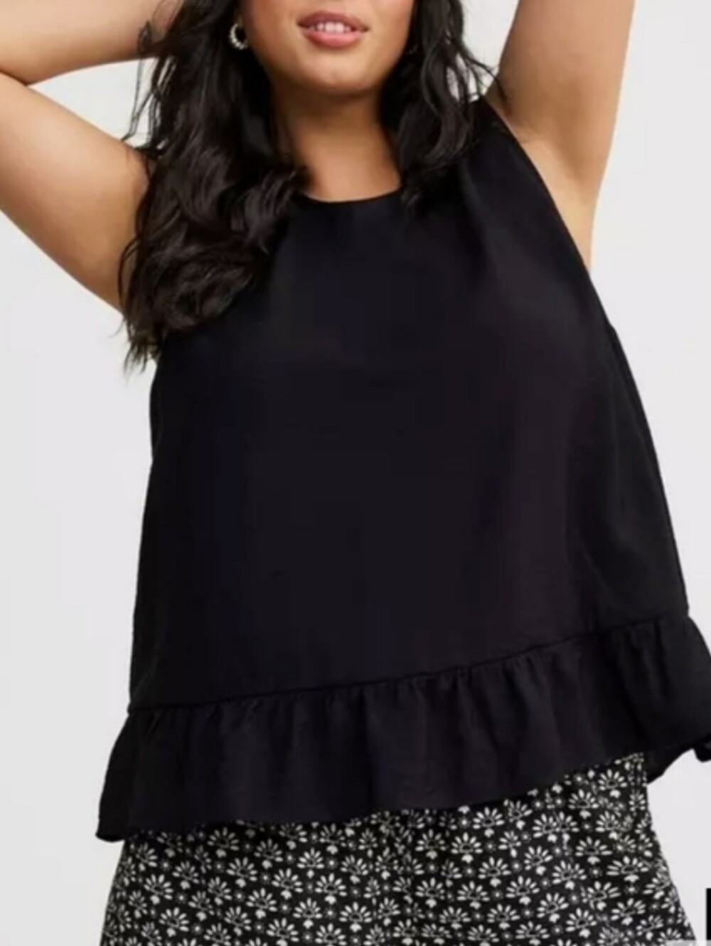 Torrid Hammered Viscose Drop Waist Tank Top